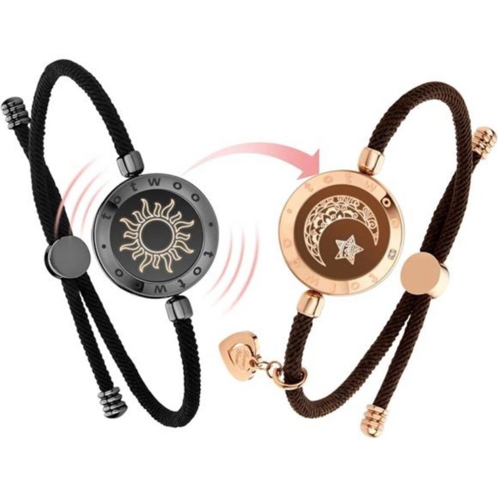 Long Distance Touch Bracelets for Couples, Vibration & Light up for Love